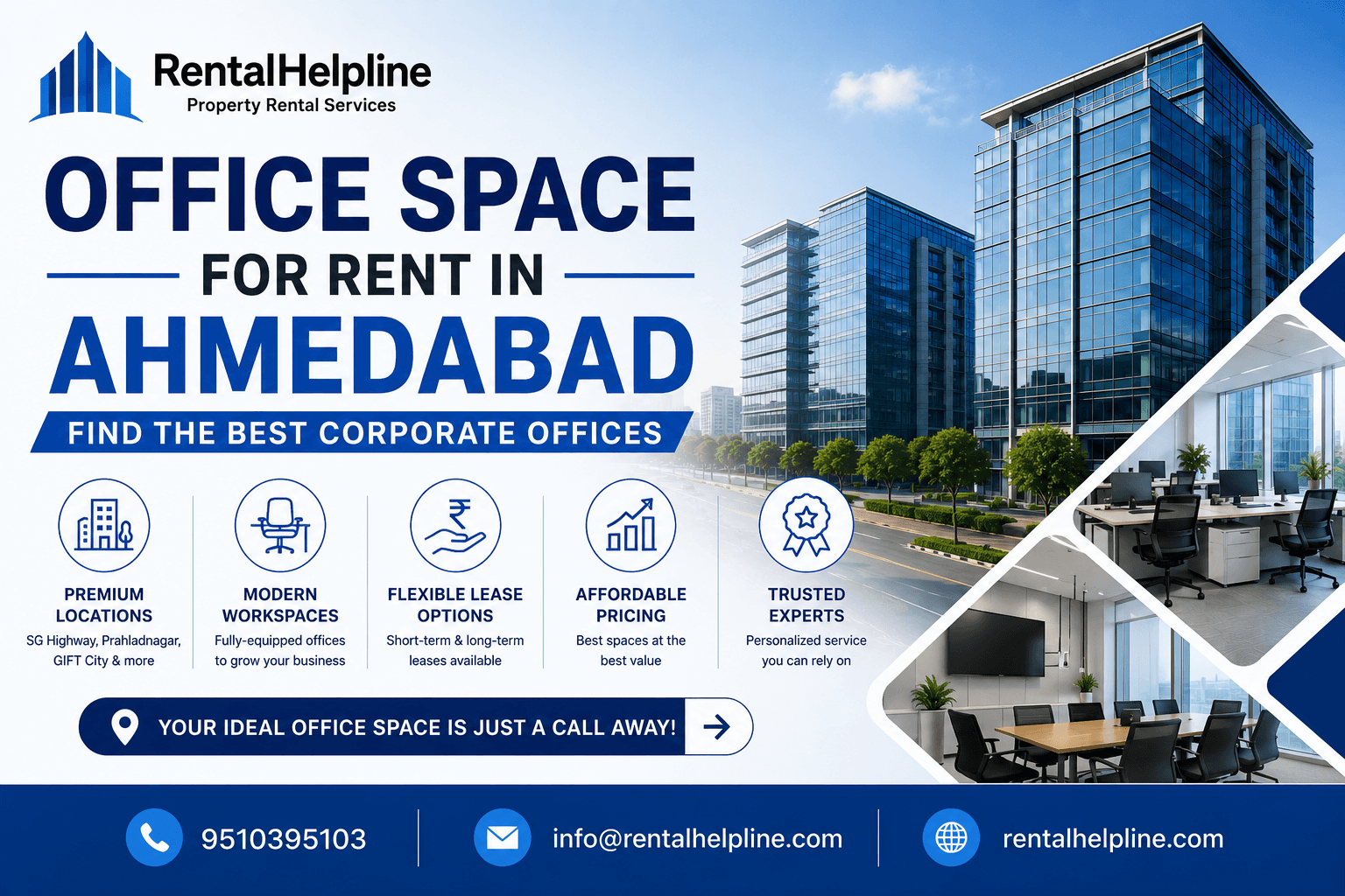 Office Space for Rent in Ahmedabad | Find the Best Corporate Offices